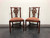 SOLD OUT - HENKEL HARRIS 101S 29 Mahogany Chippendale Dining Side Chairs - Pair B