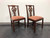 SOLD OUT - HENKEL HARRIS 101S 29 Mahogany Chippendale Dining Side Chairs - Pair C