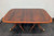 SOLD OUT - Banded Flame Mahogany Double Pedestal Dining Banquet Table by Wellington Hall