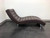 SOLD OUT - ROCHE-BOBOIS "Dolce" Modern Chaise Lounge in Chocolate Brown Leather