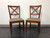 SOLD - ETHAN ALLEN "Elements" Maple Dining Side Chairs - Pair 1