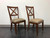 SOLD - ETHAN ALLEN "Elements" Maple Dining Side Chairs - Pair 2