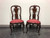 SOLD OUT - STICKLEY Williamsburg Queen Anne Mahogany Dining Side Chairs - Pair