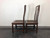 SOLD OUT - HENREDON Asian Chinoiserie Mahogany & Cane Dining Side Chairs L 27-8902 - Pair 