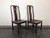 SOLD OUT - HENREDON Asian Chinoiserie Mahogany & Cane Dining Side Chairs S 28-8902 - Pair B