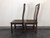 SOLD OUT - HENREDON Asian Chinoiserie Mahogany & Cane Dining Side Chairs S 28-8902 - Pair B