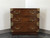 SOLD - HENREDON Asian Japanese Tansu Campaign Style Mahogany Bachelor Chest - D