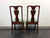 SOLD - PENNSYLVANIA HOUSE Solid Cherry Queen Anne Dining Side Chairs - Pair 1