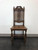 SOLD - Victorian Era Gothic Carved Oak Barley Twist Chair