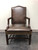 SOLD - HANCOCK AND MOORE 'Jefferson' Chippendale Style Mahogany & Leather Chair