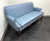 SOLD - HICKORY CHAIR Queen Anne Sofa Settee in Blue Brocade
