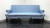 SOLD - HICKORY CHAIR Queen Anne Sofa Settee in Blue Brocade