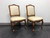 SOLD OUT - BAKER French Country Dining Side Chairs - Pair B