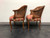 SOLD - French Country Style Caned Barrel Chairs - Pair