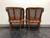 SOLD - French Country Style Caned Barrel Chairs - Pair