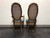 SOLD - FANCHER Mid-Century Italian Provincial Walnut Caned Dining Chairs - Set of 6