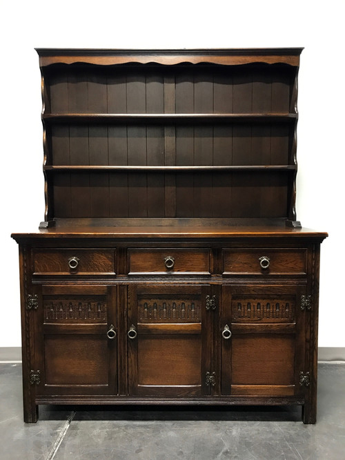 79353]英国 Jaycee Furniture ブックビューロー アンティ