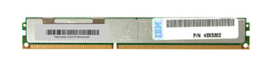 Part No: 43X5302 - IBM 4GB (1X4GB) 1333MHz PC3-10600 240-Pin CL9 2RX4 ECC Registered LP DDR3 SDRAM RDIMM IBM Memory for