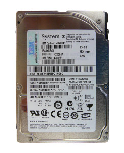 Part No: 42C0261 - IBM 73GB 15000RPM 2.5-inch SAS NON Hot Swapable Hard Drive for Blade Server OPTION