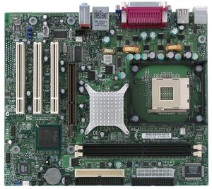 Part No: D845GERG2 - Intel Motherboard Socket 478 533MHz FSB DDR micro ATX Audio Video LAN (Refurbished)