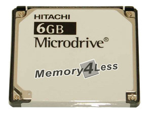 Part No: HMS360606D5CF00 - Hitachi Microdrive 3K6 6GB 3600RPM CompactFlash CF+ Type II 128KB Cache 1-inch Internal Hard Drive