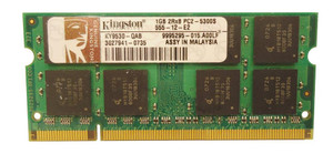 Part No: KY9530-QAB - Kingston 1GB PC2-5300 DDR2-667MHz non-ECC Unbuffered CL5 200-Pin SoDimm Memory Module