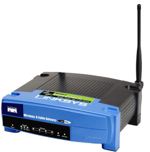 Part No: WCG200 - Linksys Wireless 802.11G 4-Port 10/100Base-TX Cable Gateway Switch (Refurbished)