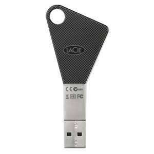 Part No: 130873 - LaCie 8GB itsaKey USB 2.0 Flash Drive - 8 GB - USB - External
