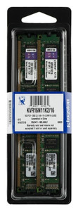 Part No: KVR16N11K2/16 - Kingston 16GB (2x8GB) 1600Mhz PC3-12800 Cl11 Non-ECC Unbuffered DDR3 SDRAM Dimm Memory for P8 Motherboard P8c Ws