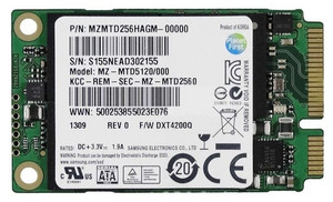 Part No: MZMTD256HAGM-00000 - Samsung PM841 256GB mSATA 6Gbps PCIe MLC Solid State Drive (Refurbished)