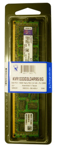 Part No: KVR1333D3LD4R9S/8G - Kingston 8GB (1x8GB) 1333Mhz ECC Registered Low Voltage DDR3 SDRAM 240-Pin Dimm Kingstin Memory