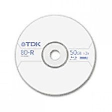 Part No: BD-R50A - TDK 2x BD-R Double Layer Media - 50GB - 1 Pack
