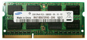M471B5673FH0-CH9 - Samsung 2GB 1333MHz PC3-10600 Dual Rank CL9 NON-ECC UNBUFFERED DDR3 SDRAM 200-Pin SoDimm SAMSUNG Memory