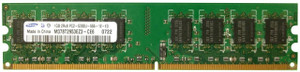 Part No: M378T2953EZ3-CE6 - Samsung 1GB 667MHz PC2-5300 CL5 NON-ECC Dual Rank UNBUFFERED DDR2 SDRAM DIMM SAMSUNG Memory