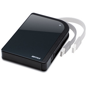 Part No: HD-PX320U2/BK - Buffalo MiniStation Metro 320 GB External Hard Drive - Onyx Blue - 5400 rpm - Hot Swappable