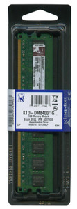 Part No: KTD-DM8400/1G - Kingston 1GB PC2-3200 DDR2-400MHz non-ECC Unbuffered CL3 240-Pin DIMM Memory Module for Dell