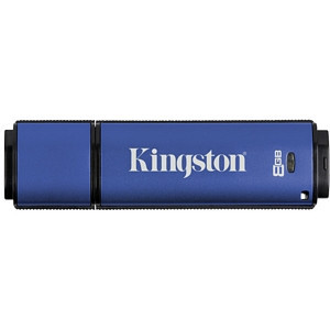 Part No: DTVPG/8GB - Kingston 8GB DataTraveler Vault Privacy Edition USB 2.0 Flash Drive - 8 GB - USB - External