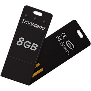 Part No: TS8GJFT3K - Transcend 8GB JetFlash T3 USB 2.0 Flash Drive - 8 GB - USB - External