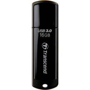 TS16GJF700 - Transcend JetFlash 700 16 GB USB 3.0 Flash Drive - Black - External