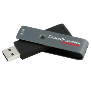 Part No: DTL+/16GB - Kingston 16GB DataTraveler Locker USB 2.0 Flash Drive - 16 GB - USB - External