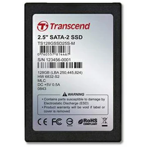Part No: TS128GSSD25S-M - Transcend 128 GB Internal Solid State Drive - 2.5 - SATA/150