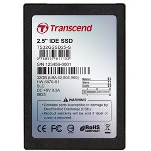 Part No: TS32GSSD25-M - Transcend 32 GB Internal Solid State Drive - 2.5 - IDE