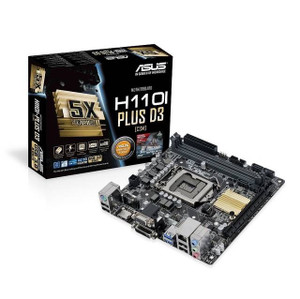 Asus H110I-PLUS D3/CSM LGA1151/ Intel H110/ DDR3/ SATA3&USB3.0/ A&GbE/ Mini-ITX Motherboard