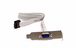 Supermicro CBL-0010-LP 9-pin Serial Port Cable,  w/ Low-profile Bracket
