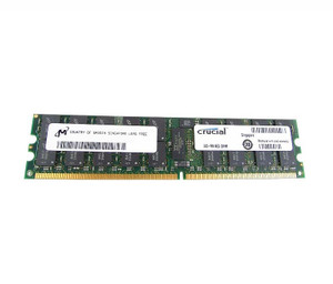 Part No: CT51272AB667S.M18FC - Crucial 4GB PC2-5300 DDR2-667MHz ECC Registered CL-5 512M x 72 240-Pin DIMM Dual-Rank Memory Module