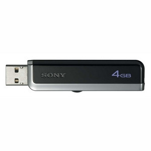 Part No: USM4GJ - Sony 4GB MicroVault USB 2.0 Flash Drive - 4 GB - USB