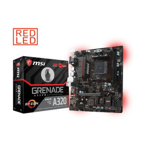 MSI A320M GRENADE Socket AM4/ AMD A320/ DDR4/ SATA3&USB3.1/ M.2/ A&GbE/ MicroATX Motherboard