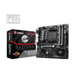MSI B350M BAZOOKA Socket AM4/ AMD B350/ DDR4/ SATA3&USB3.1/ M.2/ A&GbE/ MicroATX Motherboard