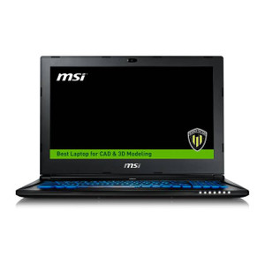 MSI WS60 6QJ-258 15.6 inch Intel Xeon E3-1505M 2.8GHz/ 16GB DDR4/ 1TB HDD + 2x 128GB SSD/ Quadro M2000M/ USB3.0/ Windows 10 Pro Notebook (Aluminum Black)