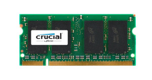 Part No: CT444721 - Crucial 1GB PC2700 DDR-333MHz non-ECC Unbuffered CL2.5 200-Pin SoDimm Memory Module For Dell Latitude D600 Notebook